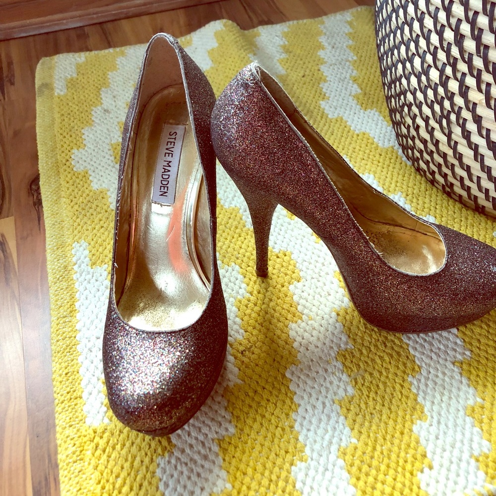 Steve Madden Glitter Stilettos